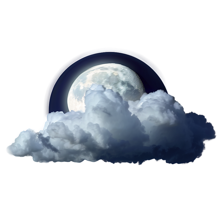 Cloud With Moon Png 90