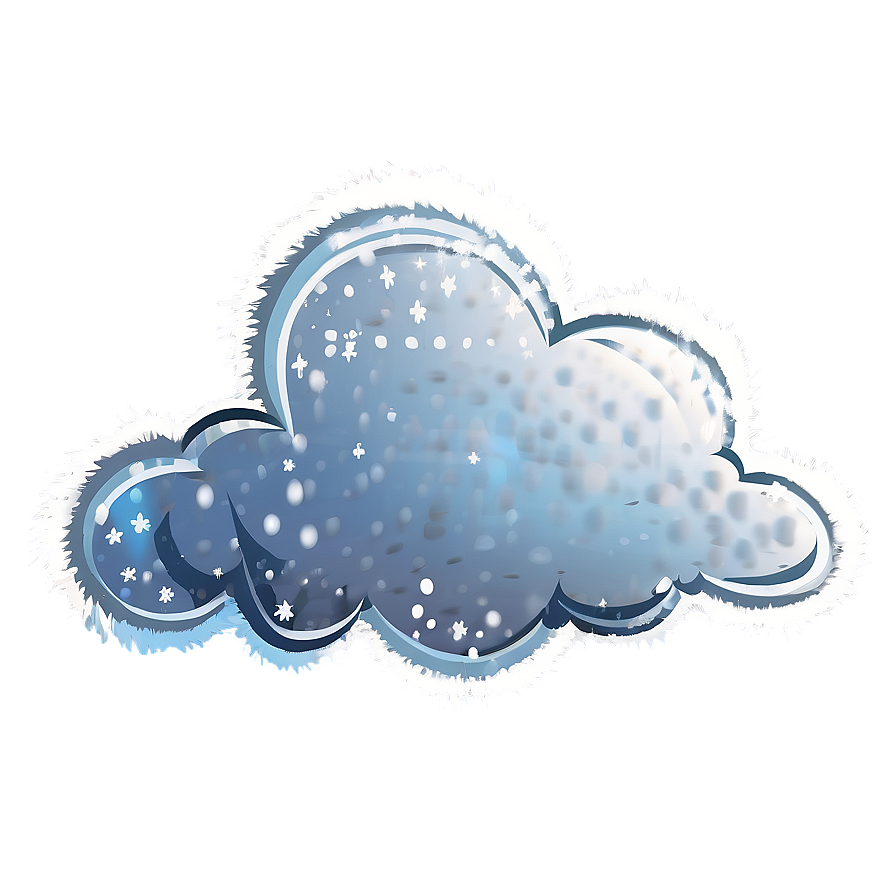 Cloud With Snow Clipart Png Gkd83