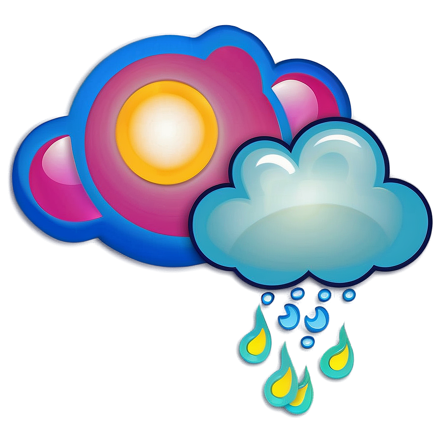 Cloud With Sun Clipart Png 05252024