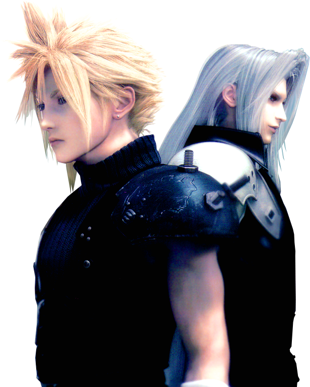 Cloudand Sephiroth Backto Back