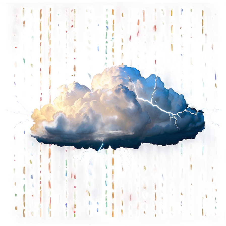 Clouds With Lightning Png 04292024