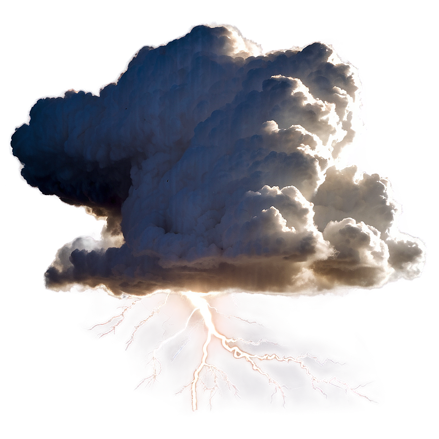 Clouds With Lightning Png 36