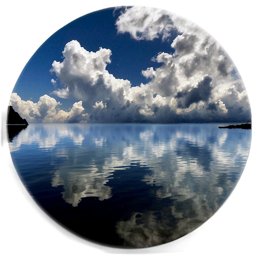 Cloudy Sky Reflection PNG hpj PNG with transparent background