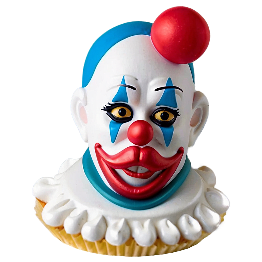 Clown Cupcake Topper Png 05232024