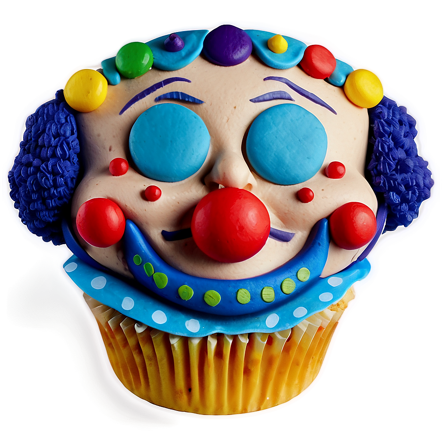 Clown Cupcake Topper Png Oxl