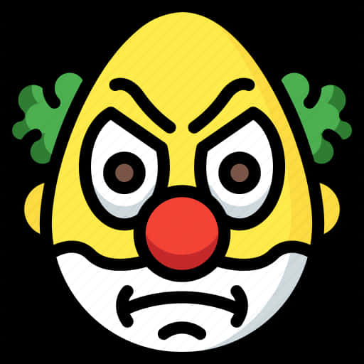 Clown Emoji PNG Isolated Image PNG with transparent background