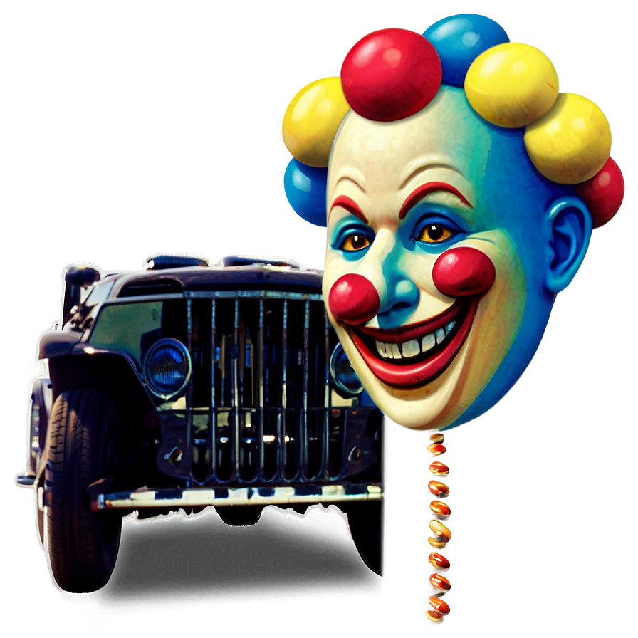 Clown Emoji In Car Png 92