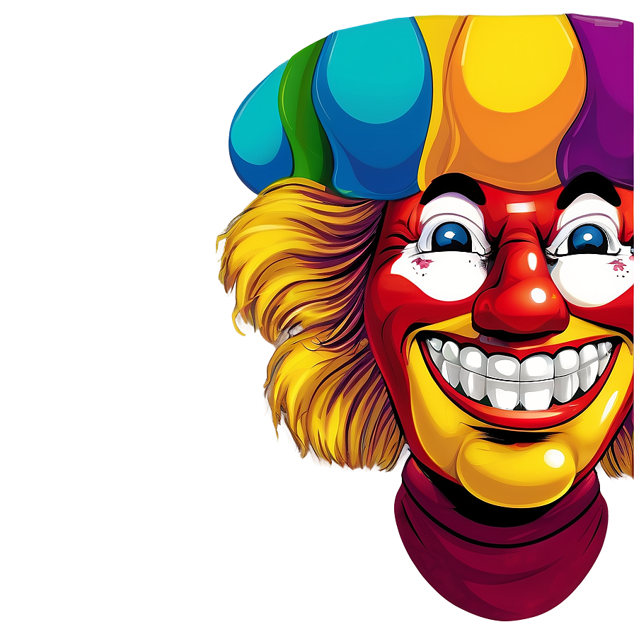Clown Illustration PNG 05232024 PNG with transparent background