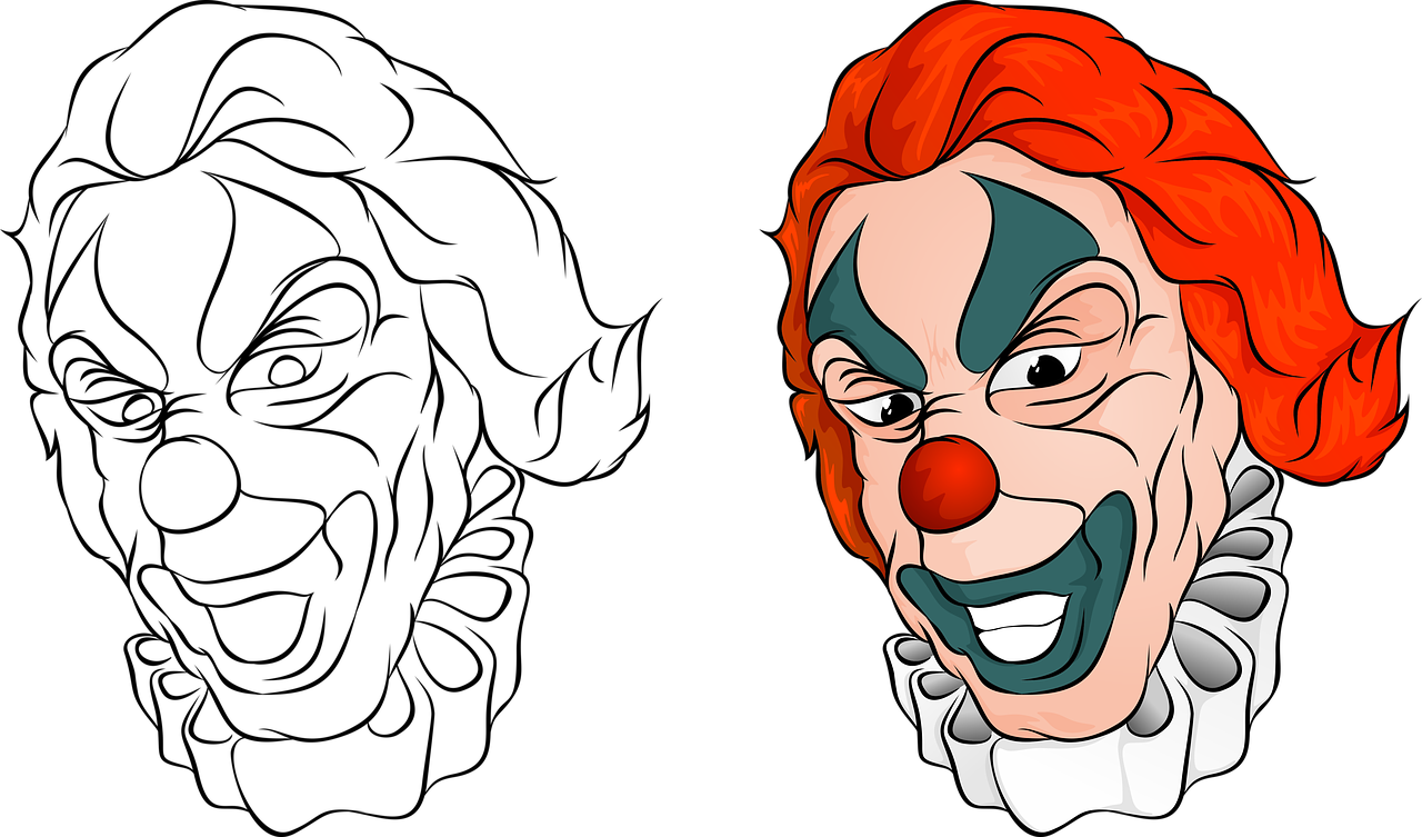 Clown Transformation Artwork