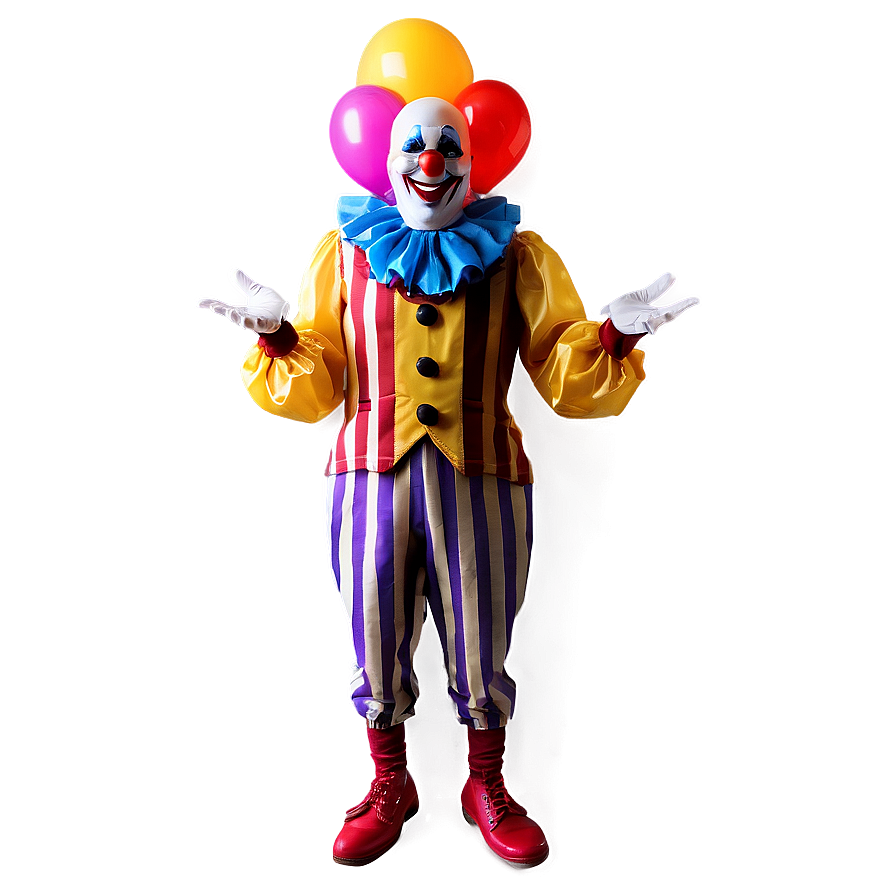 Clown With Balloons Png 05232024