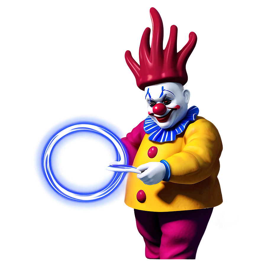 Clown With Fire Hoop Png Oqa