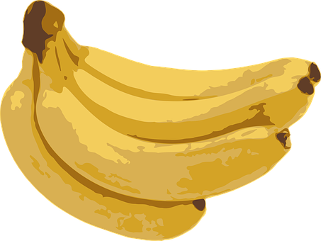 Clusterof Bananas Illustration PNG with transparent background