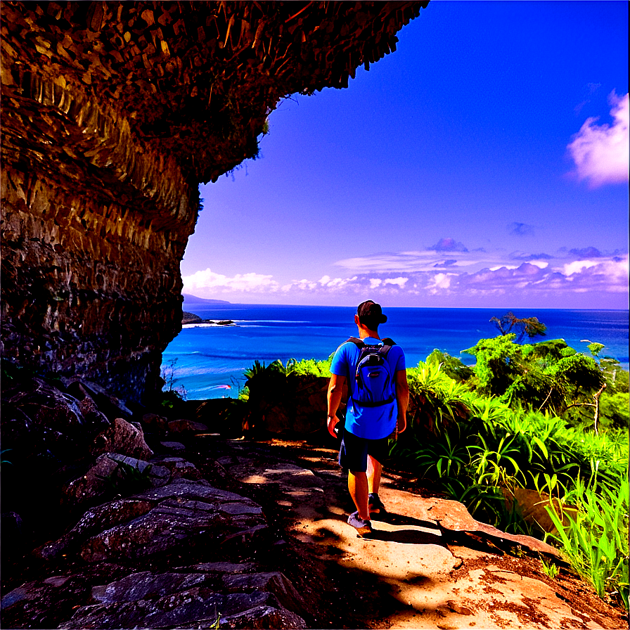 Coastal Cliff Walk PNG 06202024 PNG with transparent background