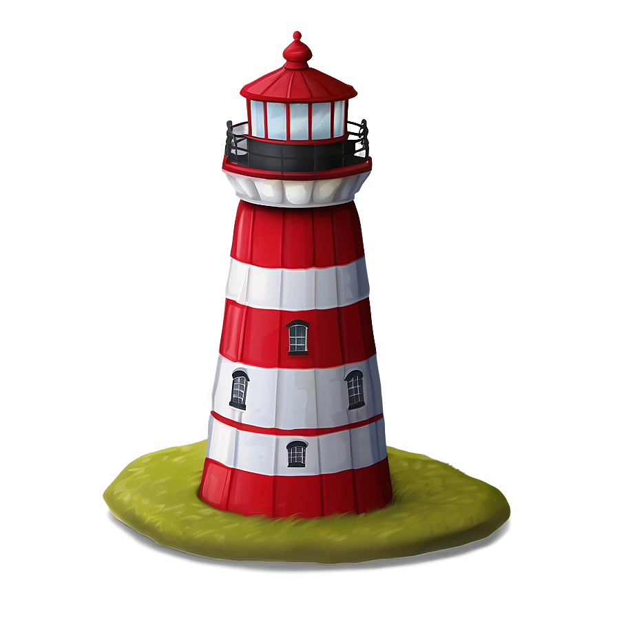Coastal Lighthouse Scene PNG 12 PNG with transparent background