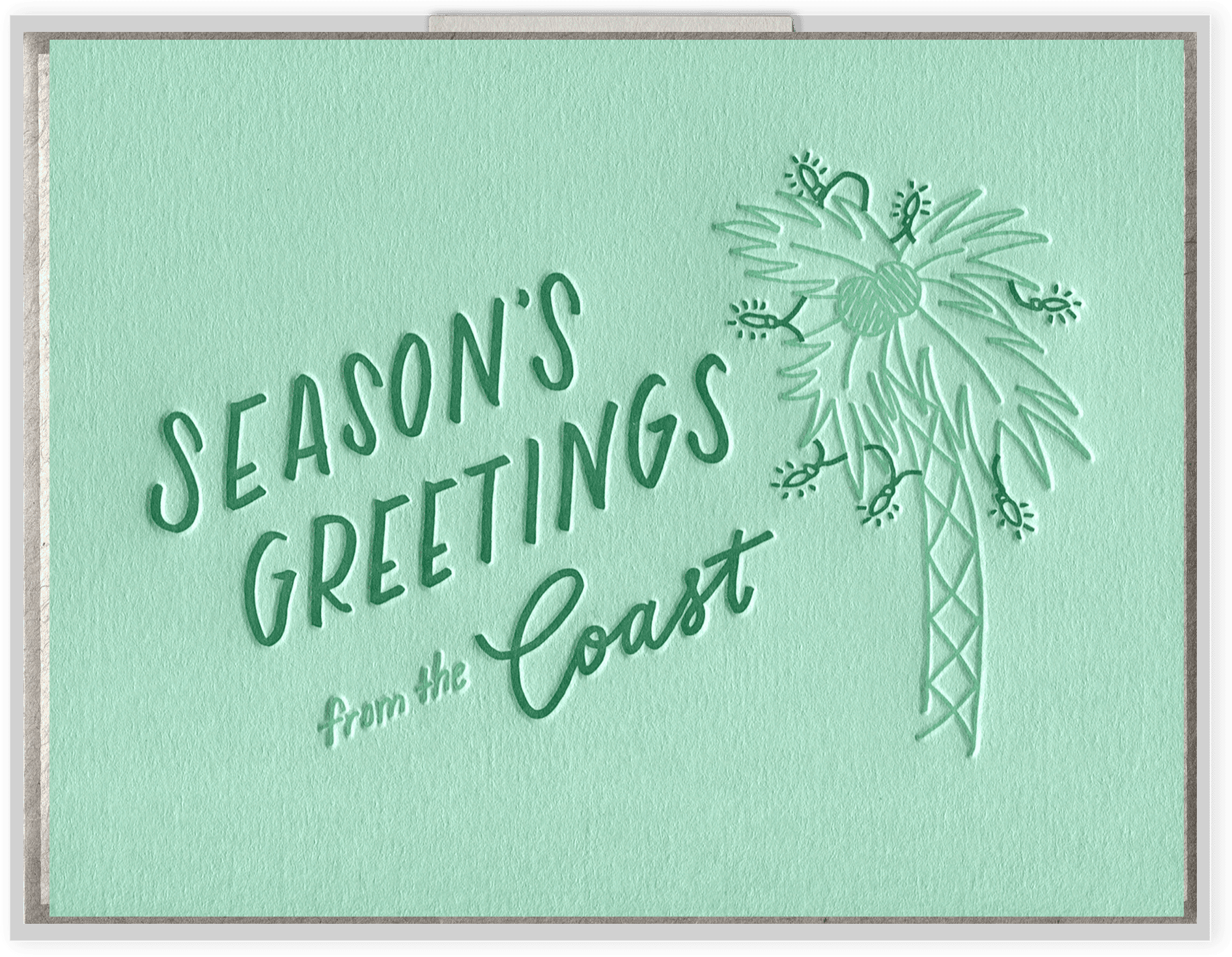 Coastal Seasons Greetings Card