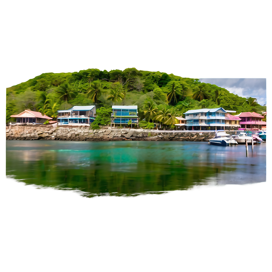 Coastal Town View Png Ays60