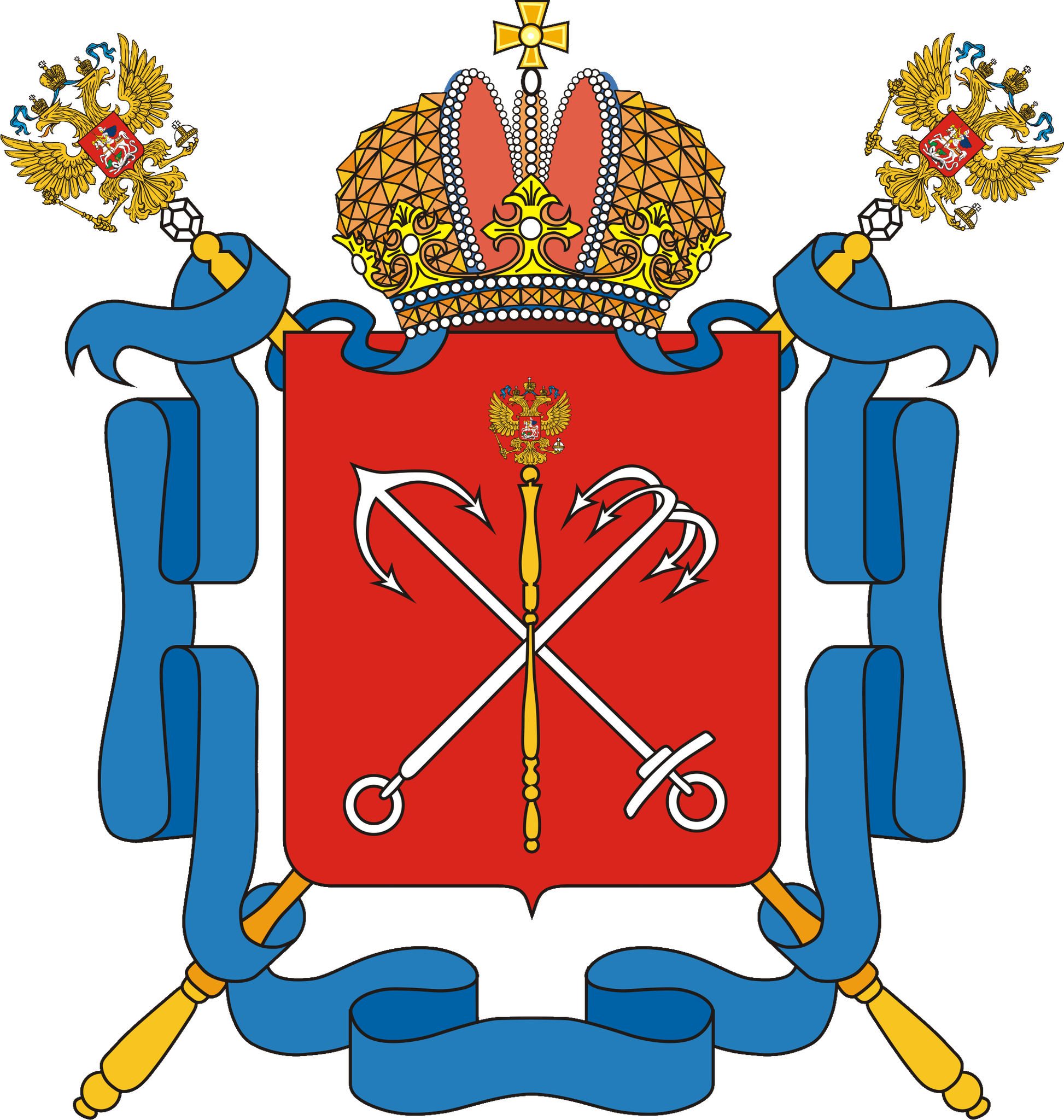 St Petersburg Russia Coat Of Arms PNG with transparent background