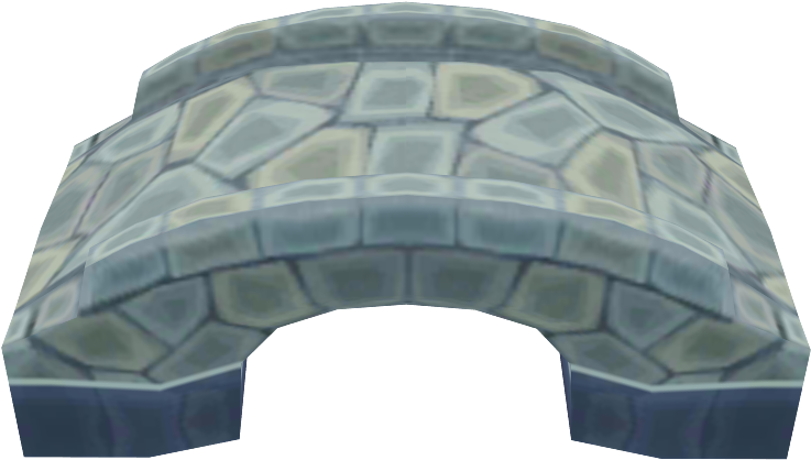 Cobblestone Arch Bridge3 D Model PNG image with a transparent background, free high-resolution download