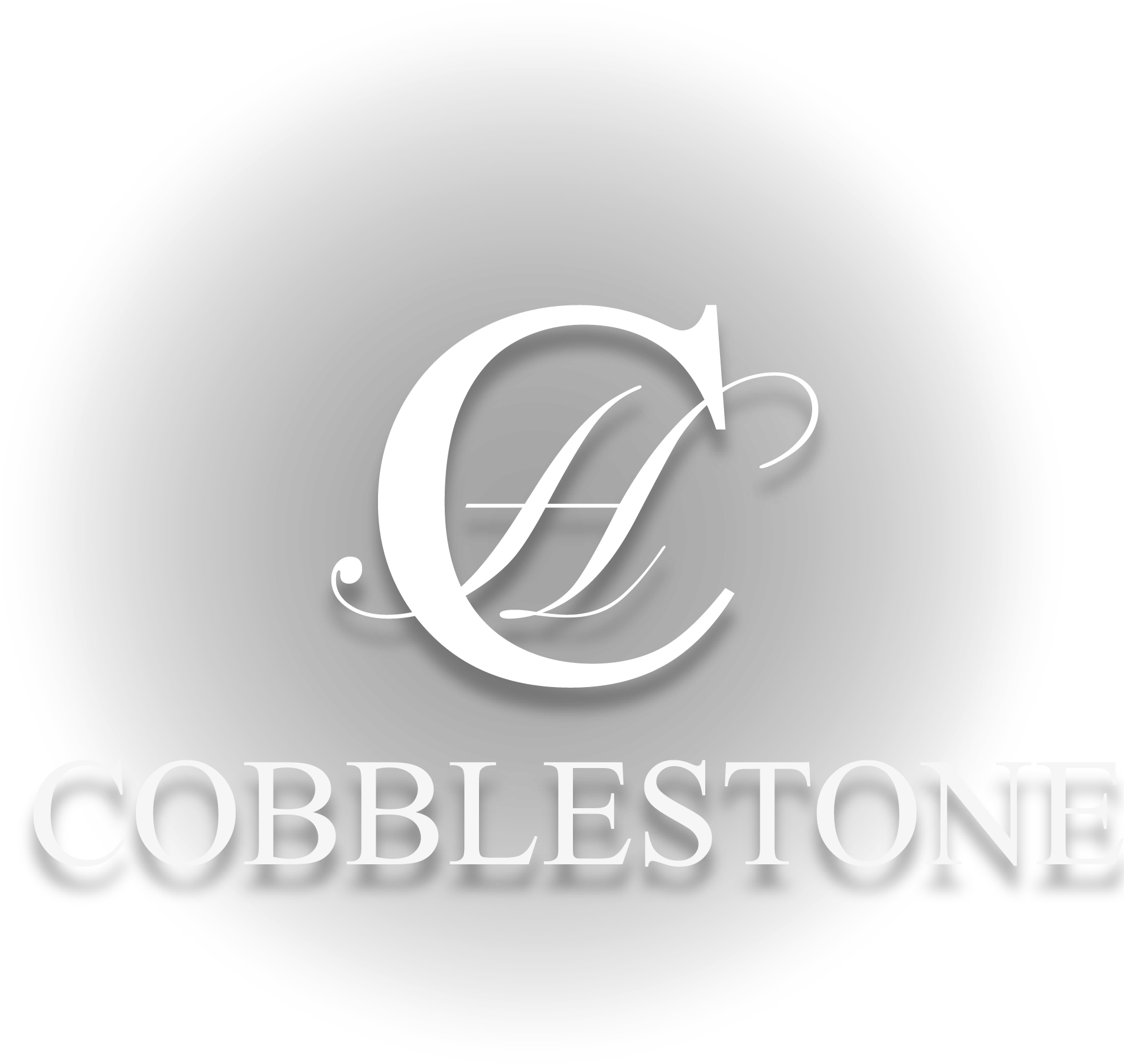 Cobblestone Logo Black Background PNG image with a transparent background, free high-resolution download