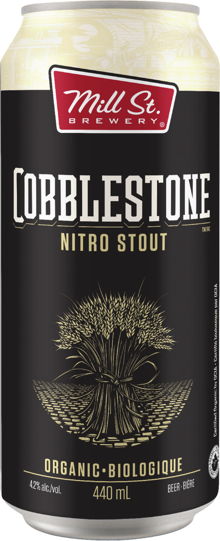 Cobblestone Nitro Stout Beer Can PNG image with a transparent background, free high-resolution download