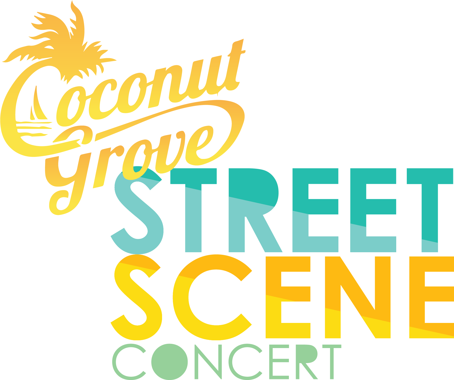 Coconut Grove Street Scene Concert Logo PNG with transparent background