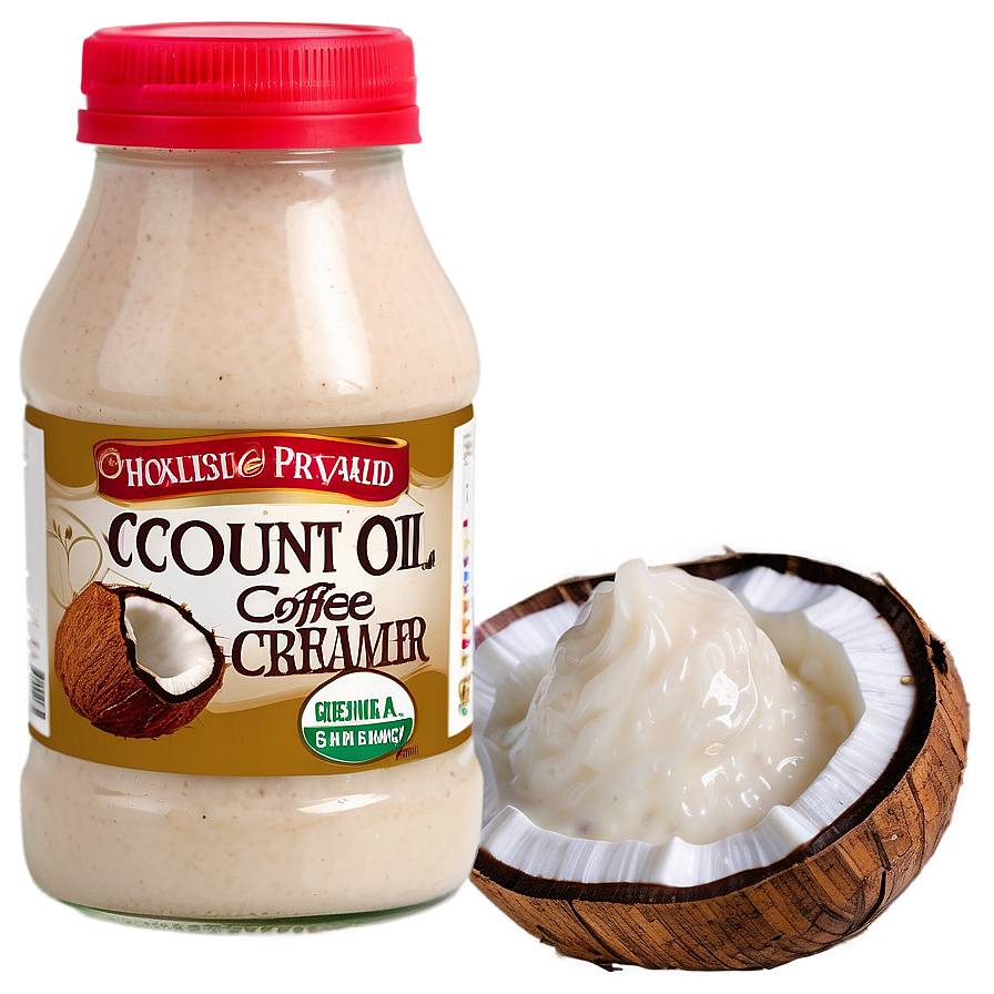 Coconut Oil Coffee Creamer PNG 06262024 PNG with transparent background