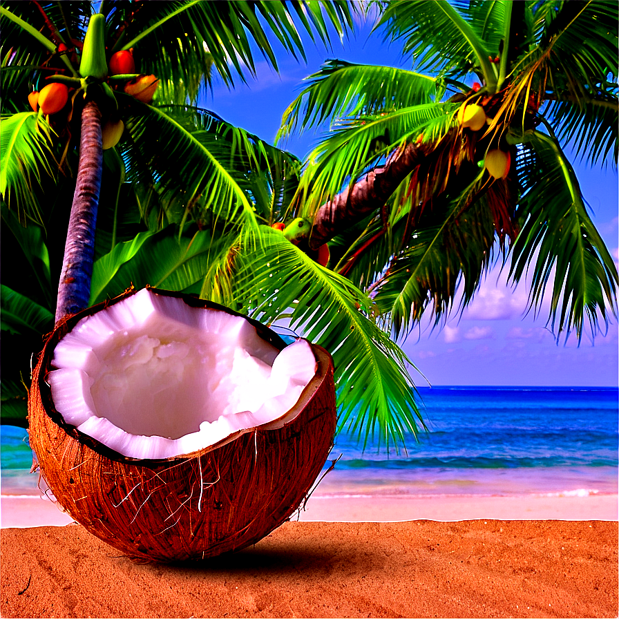 Coconut Tree In Paradise Png 22