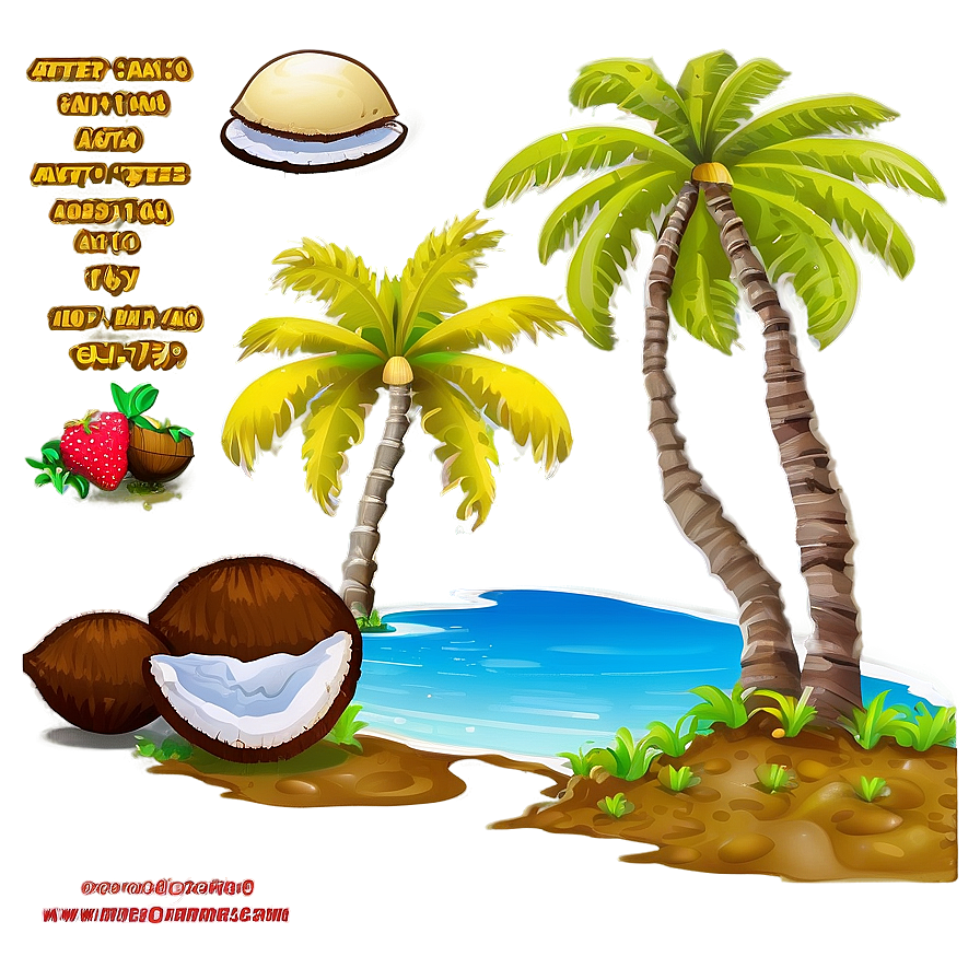 Coconut Tree Landscape Png 39