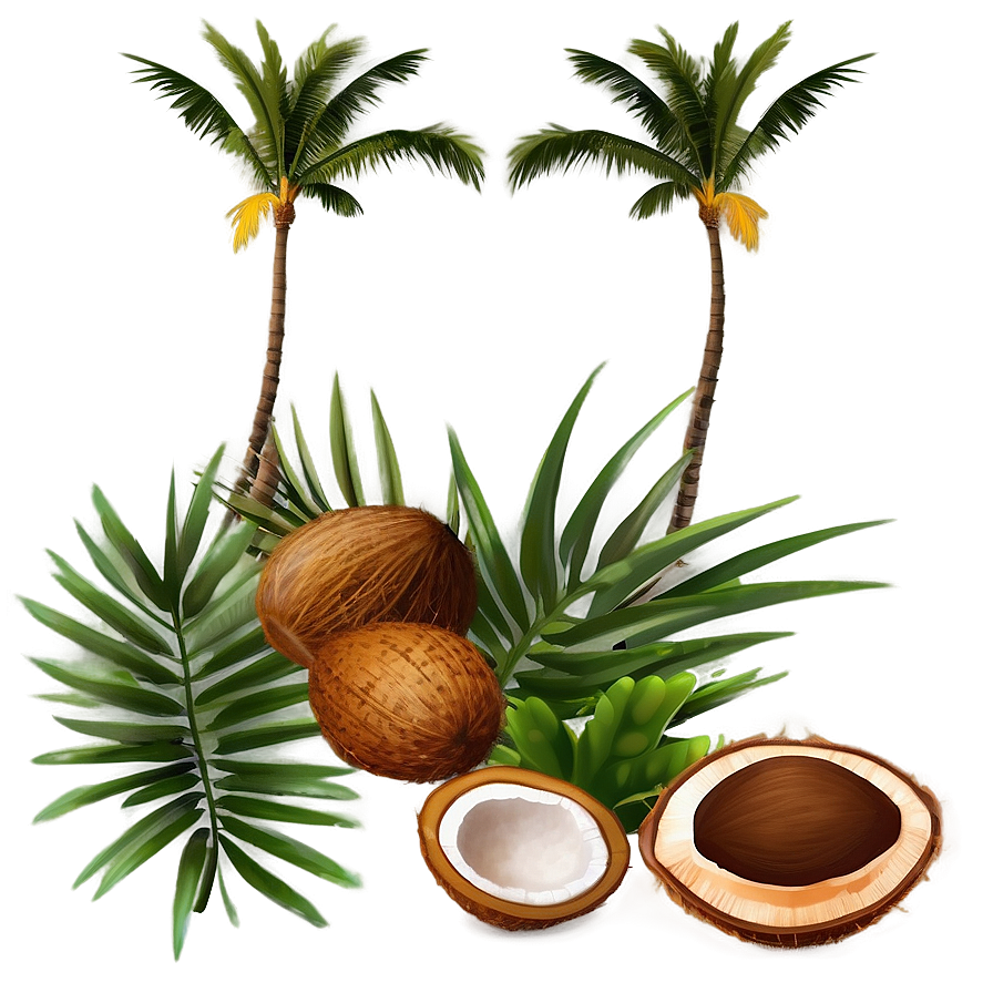 Coconut Tree Pattern Png 06202024