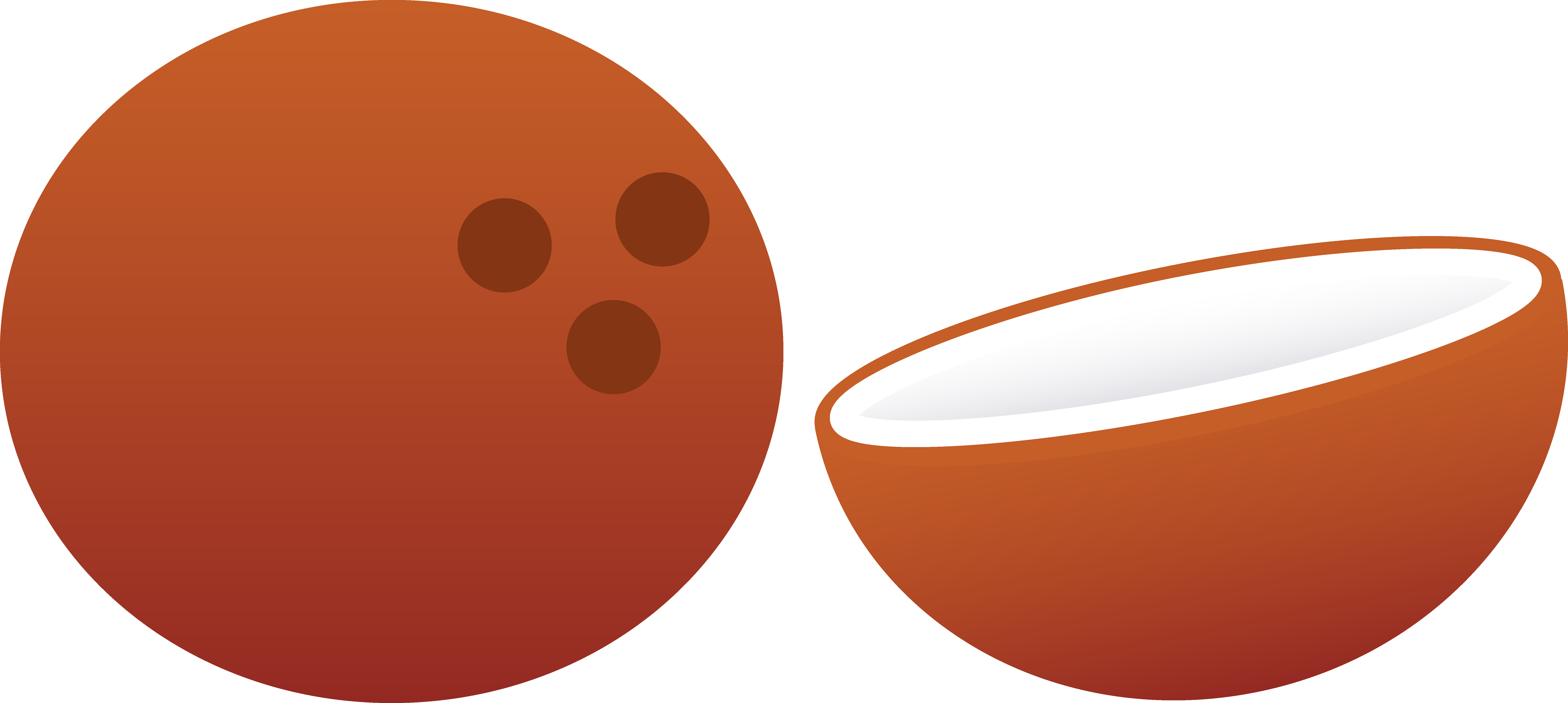 Clip Art Coconut Clip Art - Coconut Clip, HD Png Download PNG with transparent background