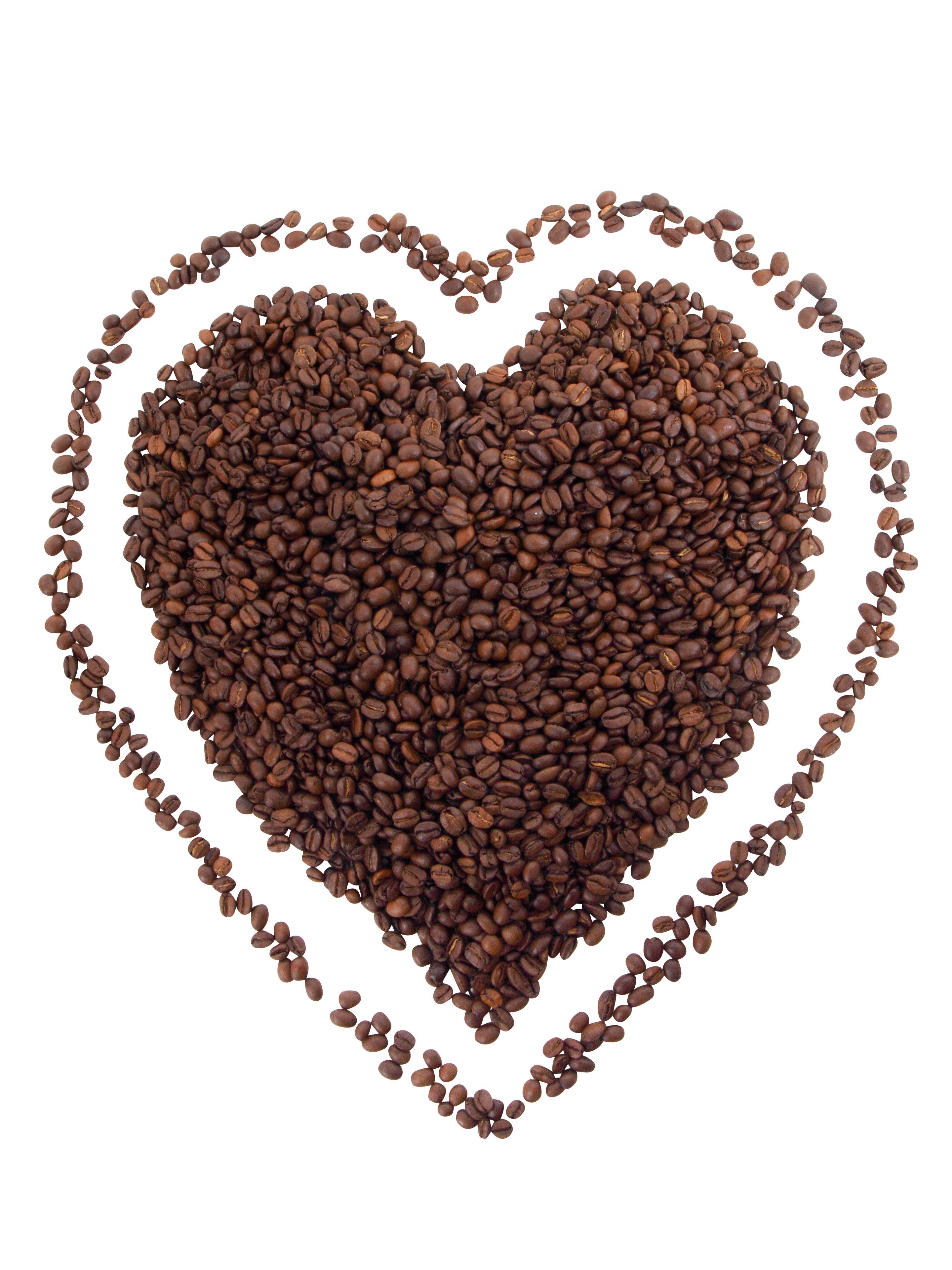 Coffee Bean Heart Art