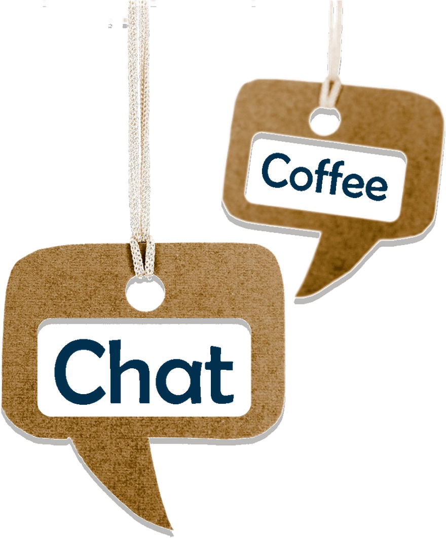 Coffee Chat Hanging Signs