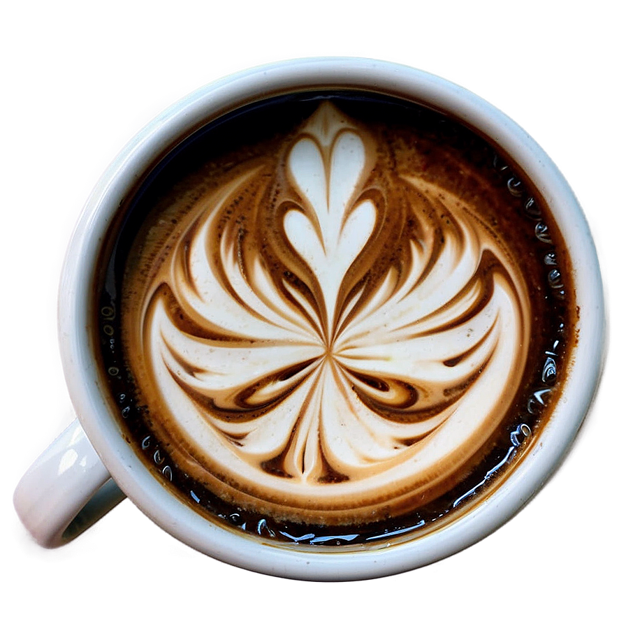 Coffee Cup With Latte Art Png 35