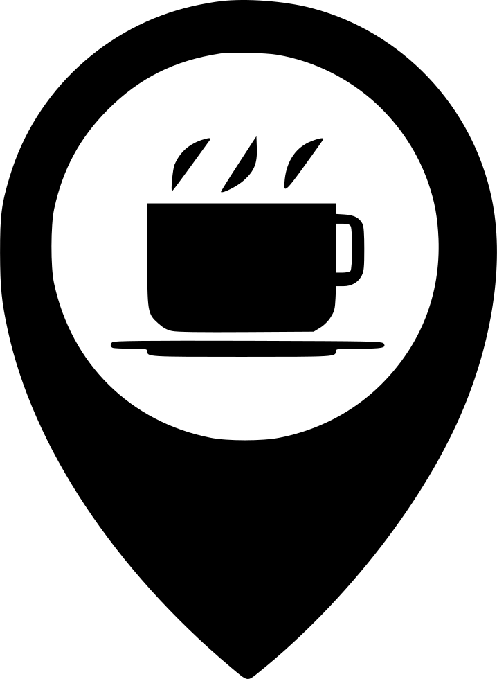 Coffee Location Icon PNG with transparent background