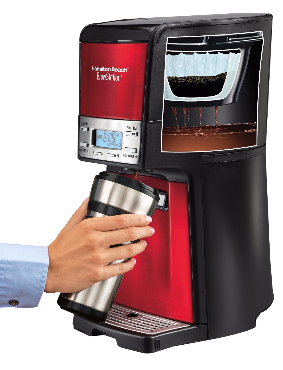 Coffee Maker Dispensing Brew