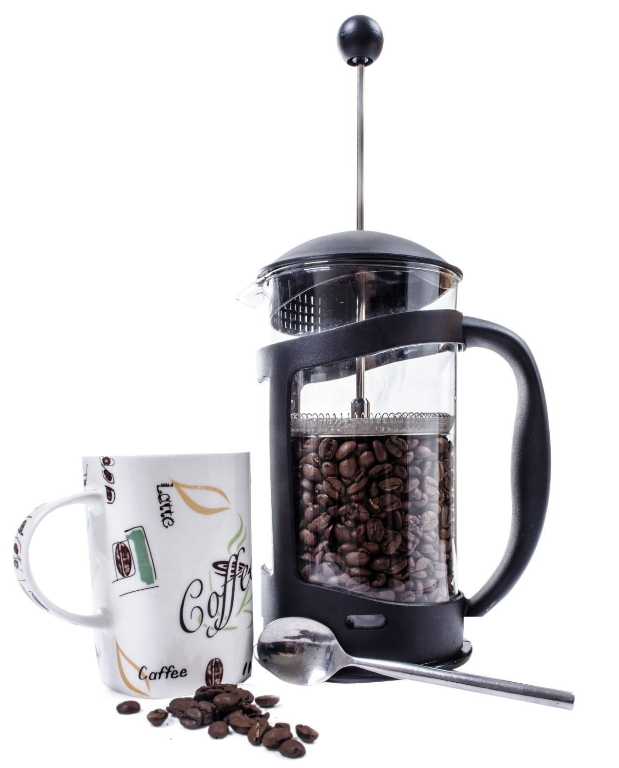 Coffee Pressand Mug Setup