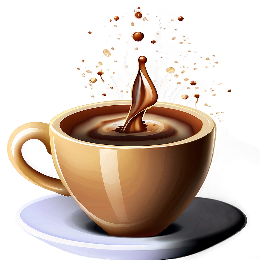 Coffee Splash Cartoon Png Lpu20