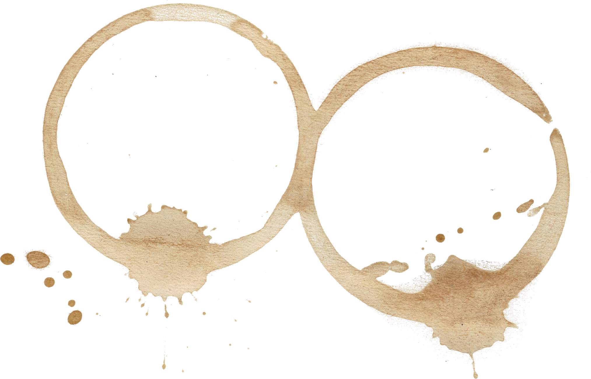 Coffee Stain Ringsand Splatter