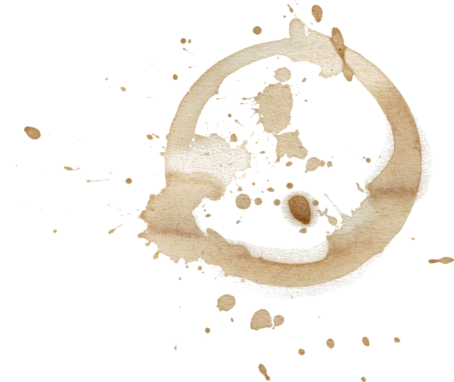 Coffee Stain Splash Artwork