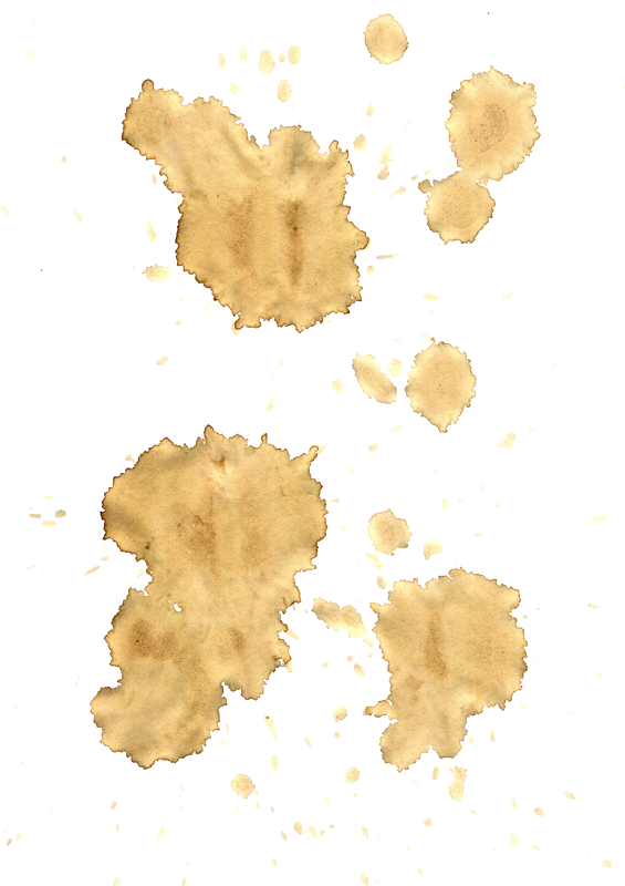 Coffee Stain Splatterson Dark Background