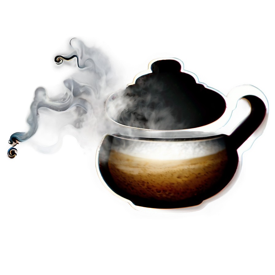 Coffee Steam Silhouette Png Bvn