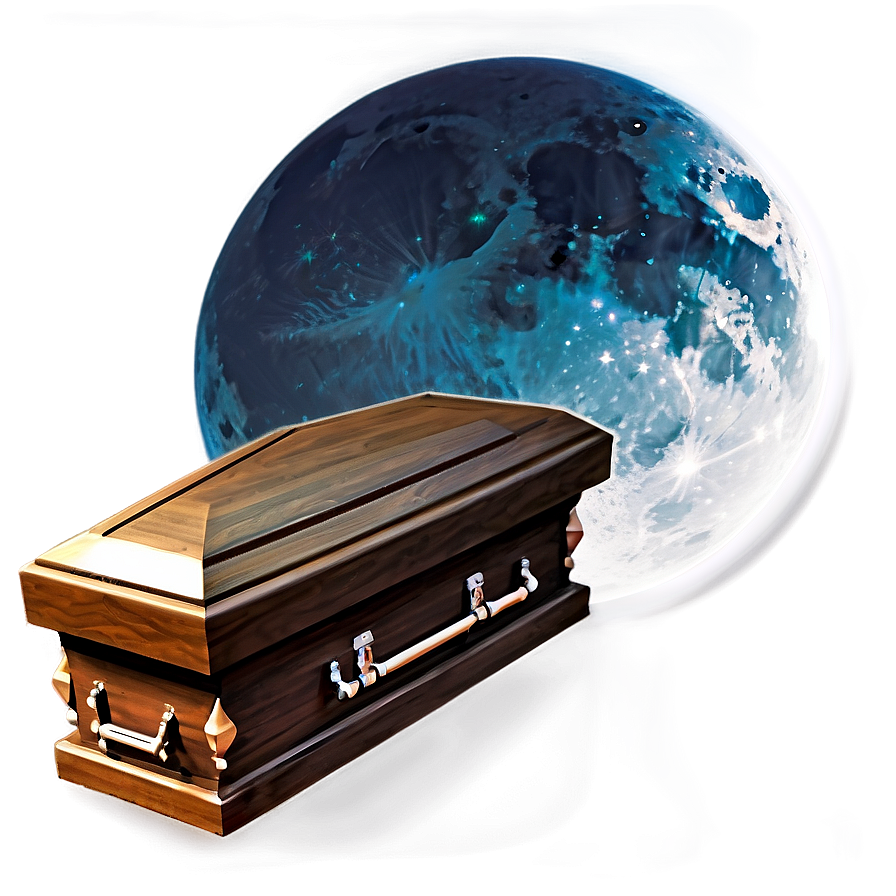 Coffin In Moonlight Png 05242024