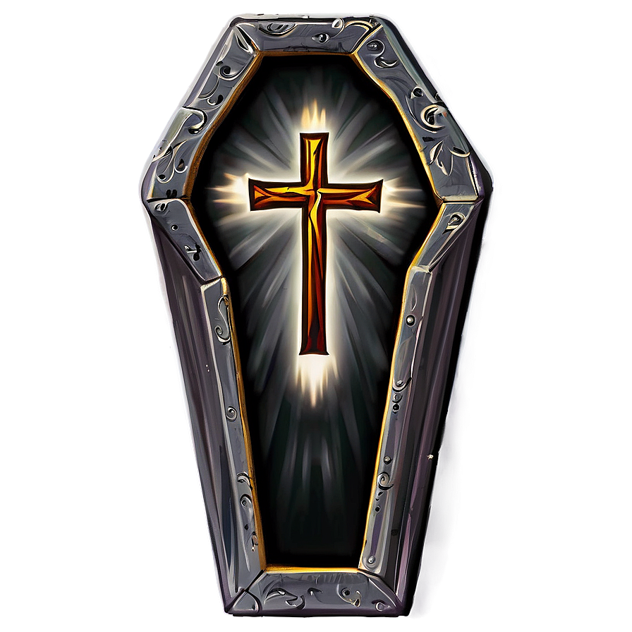 Coffin with Cross PNG nhk PNG with transparent background