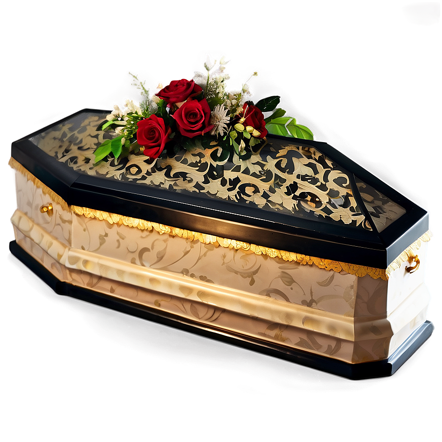 Coffin With Lace Png Ihj70