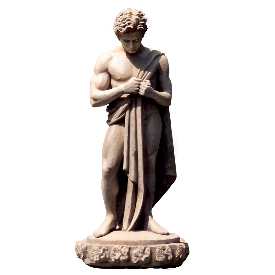 Cogitating Male Statue Png 28