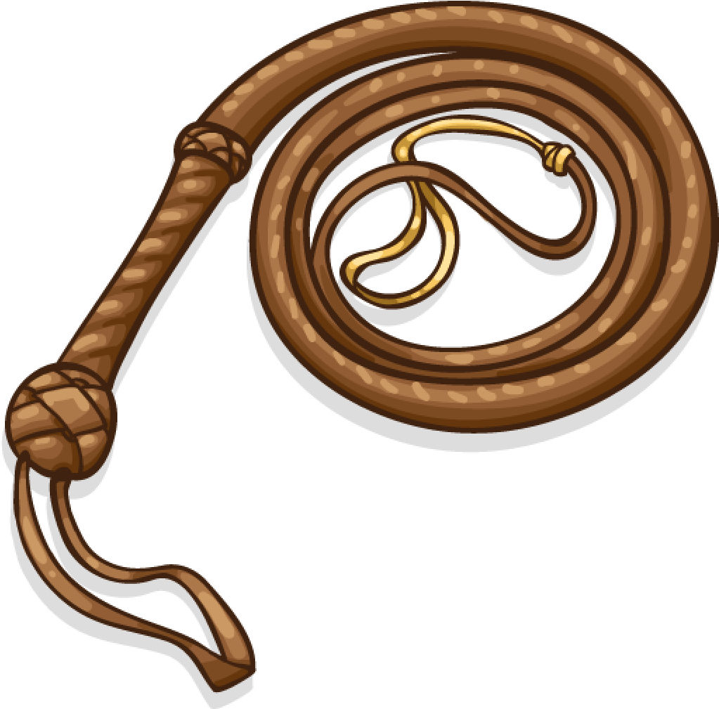 Whip Clipart Leather Whip - Indiana Jones Whip Clipart, HD Png Download PNG with transparent background