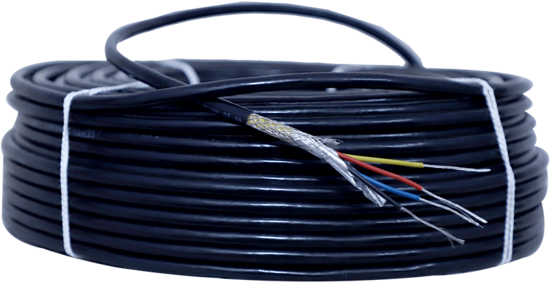 Coiled Electrical Cable Bundle