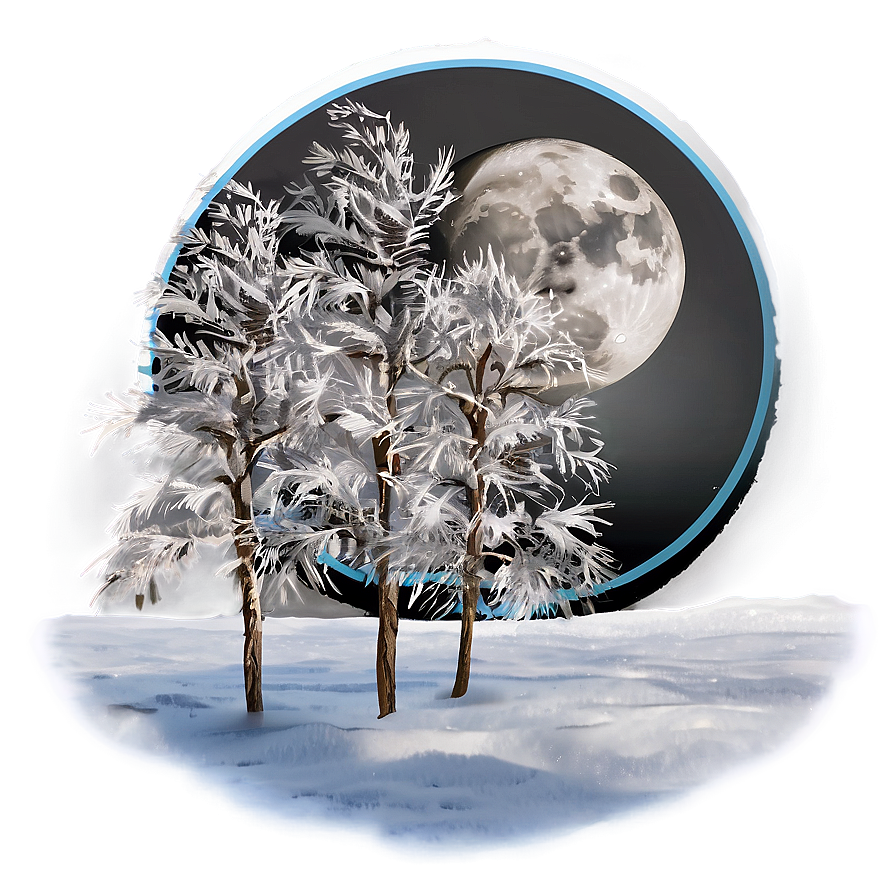 Cold Winter Moon Png 80