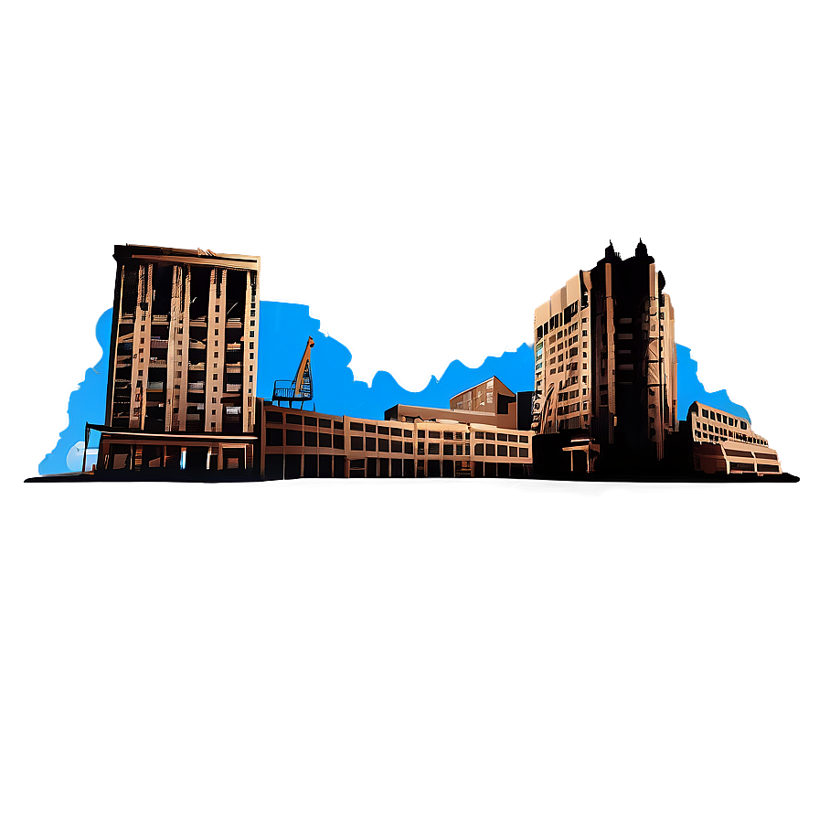 Collapsed Building Silhouette PNG 28 PNG image with a transparent background, free high-resolution download