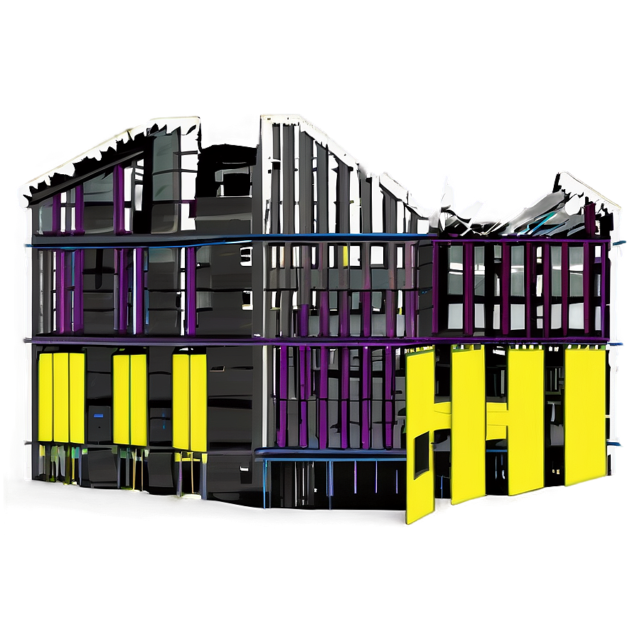 Collapsed Building Silhouette PNG qxe2 PNG image with a transparent background, free high-resolution download